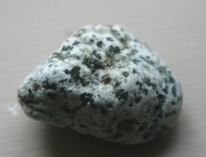 Dalmationite with Pyrite found on Island View Beach near Victoria, BC.
